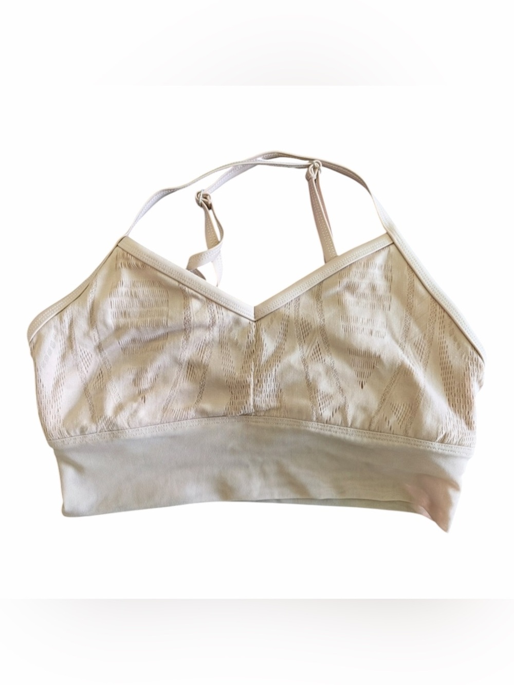 ALO Yoga Nude Lace-Texture Bralette